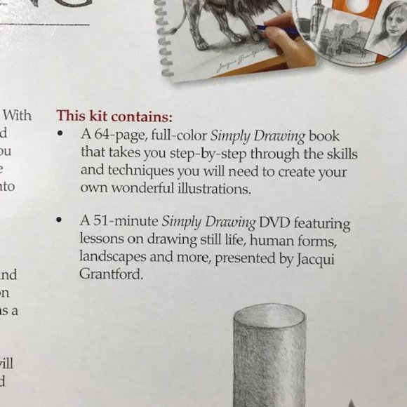 NWOT Simply Drawing Book DVD Class & Graphite Drawing Pencils Set - Picture 8 of 15